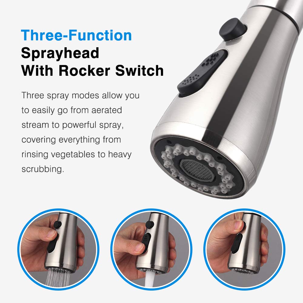 Touch Kitchen Faucet with Pull-Down Spraye